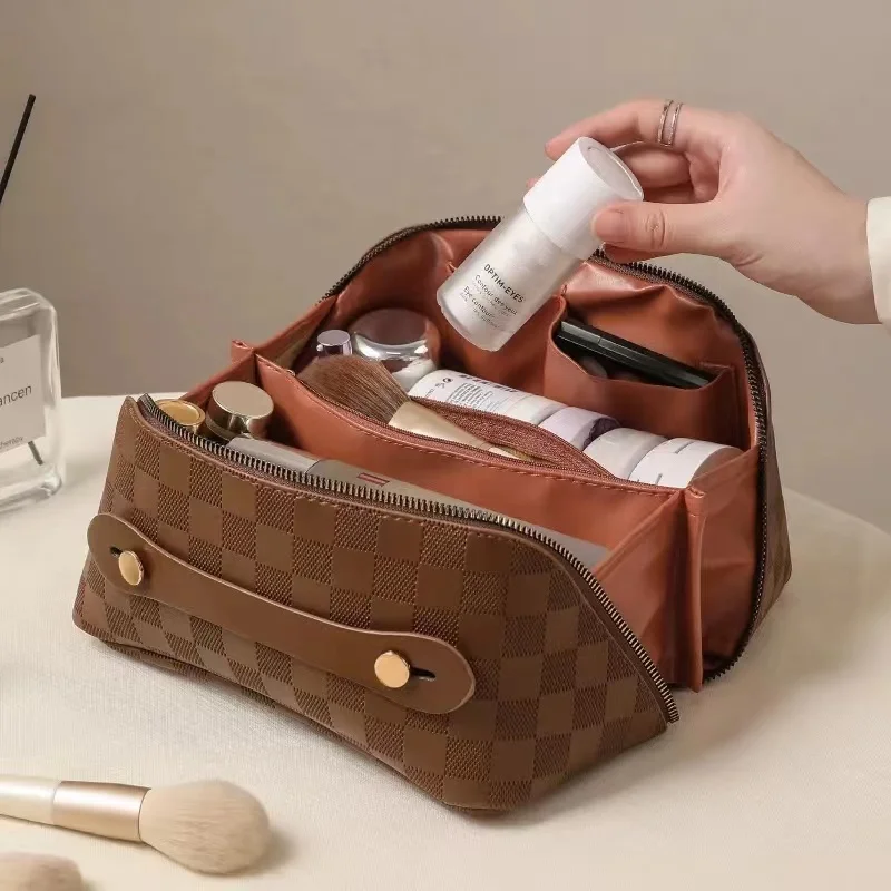 Leather Travel Cosmetic Bag
