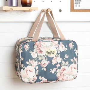 Large Leather Cosmetic Bag