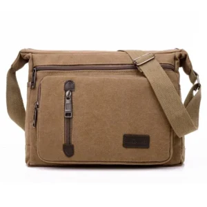 Canvas Shoulder Bag Crossbody Multi-layered