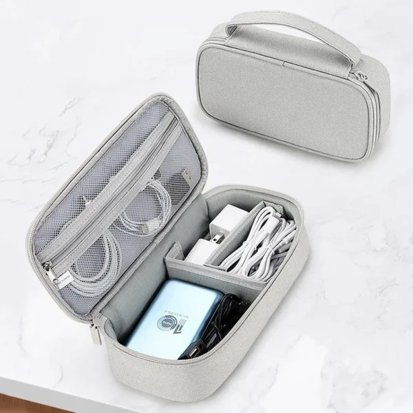 Portable Travel Cable Organizer Bag