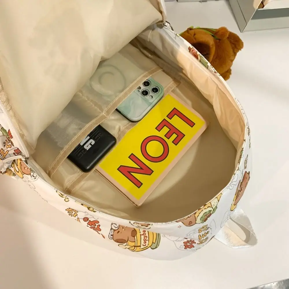 Kawaii Capybara Backpack Laptop Bag - immagine 5