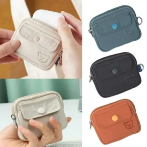 Nylon Zipper Coin Purse