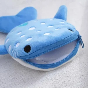 Cute Blue Shark Coin Purse