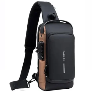 Men's Anti-theft USB Crossbody Bag