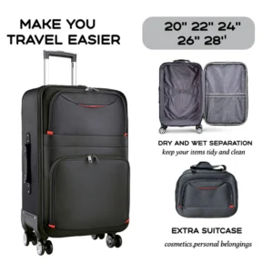 2025 Durable Oxford Luggage Set