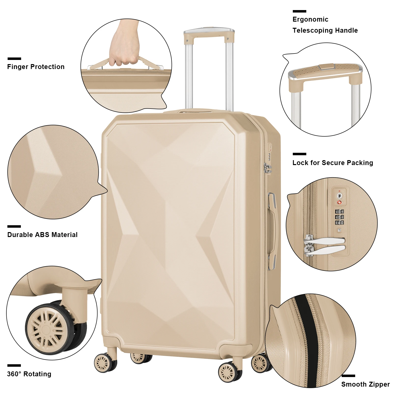 5-Piece Hard Shell Luggage Set - Image 2