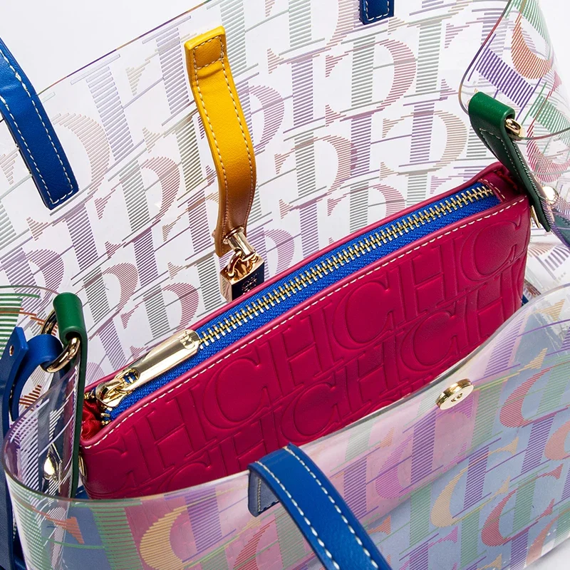 CH Women's Bucket Bag Large Capacity Casual Versatile Fashion Handbag - Image 3