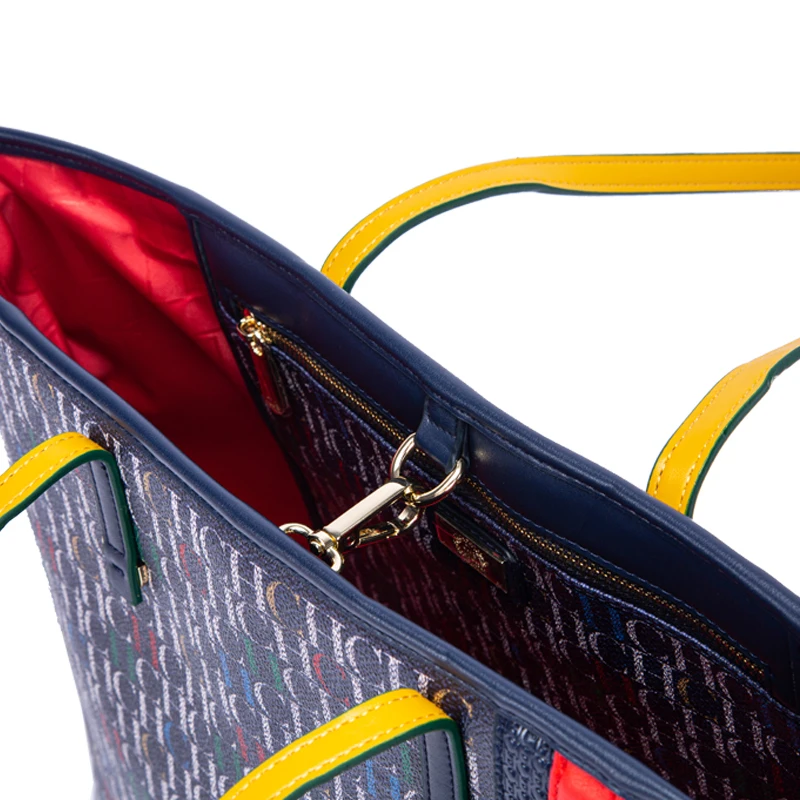 CH Large Capacity Zipless Tote Bag Fashion Letter Print - immagine 4