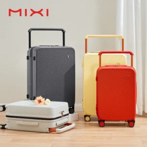 Mixi Gorgeous Wide Handle Suitcase 24" Rolling Luggage Hardside Patent Design