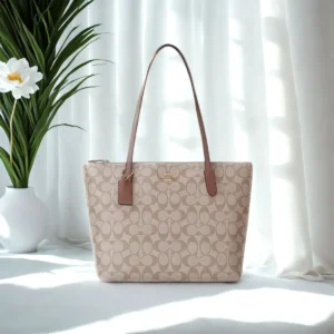 Coach Ole Medium Tote - PVC & Leather, Single Shoulder