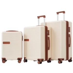 Contrast Color 3-Piece Luggage Set