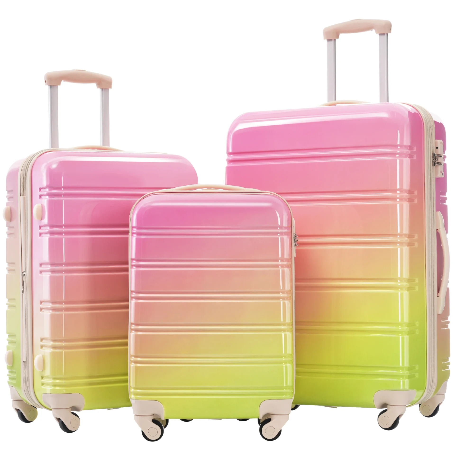 3-Piece Hardshell Luggage Set with TSA Lock