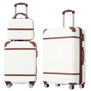 Hardshell Luggage Set 3Pcs 20"+24" with Cosmetic Case