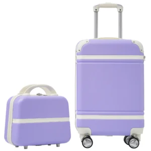 2-Piece Hardside Luggage Set with Cosmetic Case (20")