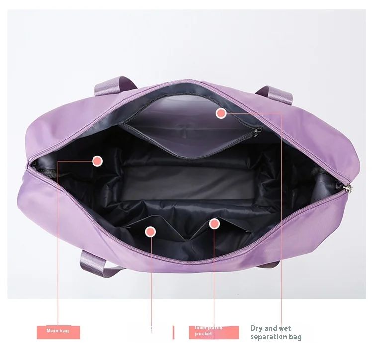 Large Capacity Travel Bag with Detachable Wheels - Image 4