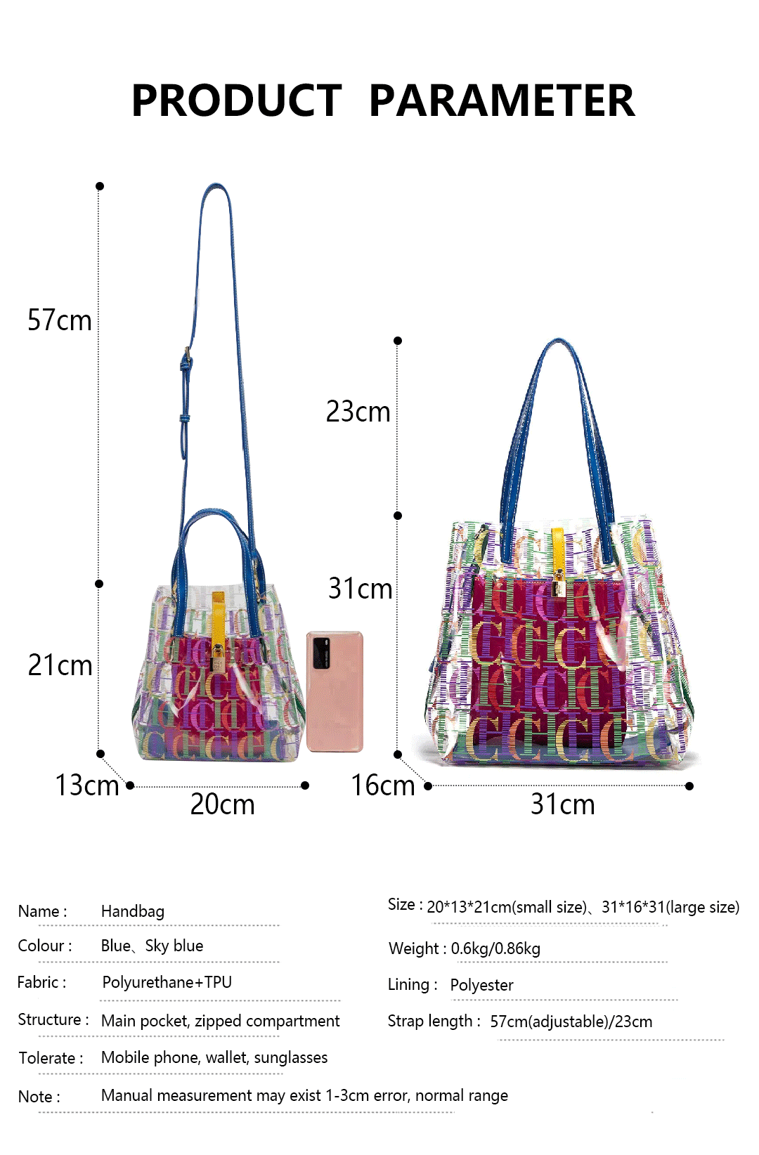 CH Women's Bucket Bag Large Capacity Casual Versatile Fashion Handbag - Image 5