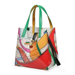 CH Ladies Tote Handbag Letter Print Creative Design Large Capacity Bucket Bag