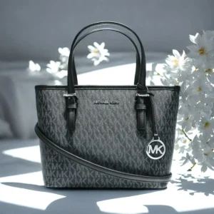 Michael Kors Ole Jet Set Small Tote - Women's PVC One-Shoulder Bag