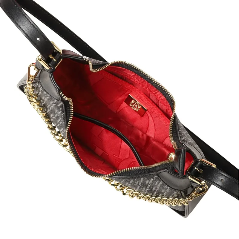 CH Solid Color Shoulder Bag Chain Tote - immagine 5